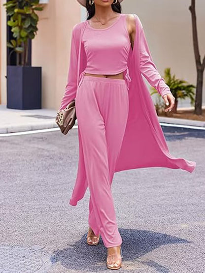 Set Femme Trois Pièces Style Urbain